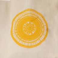Iconische Mini Cadeau Draagtas – Stedelijke Mandala (4 gemengde kleuren) – Naturel 4oz (25x20cm)