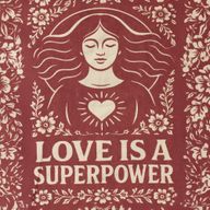 Iconische Toni Draagtas – Liefde is een Superkracht (41x31cm) – Naturel 10oz