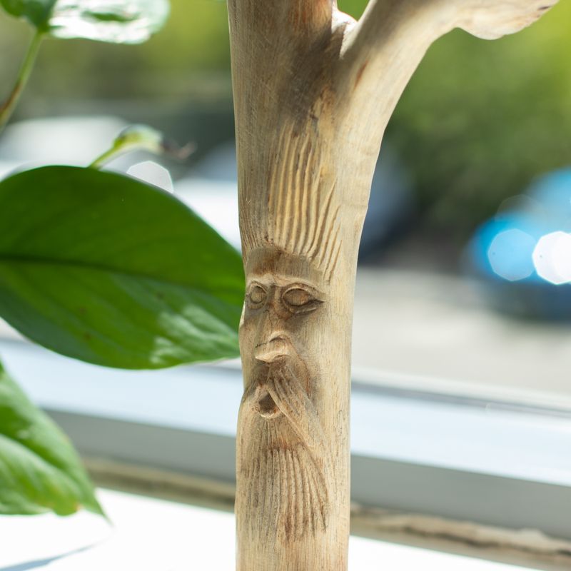 Handgemaakt Parasithouten Kunstsnijwerk - Greenman