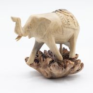 Handgemaakt Parasithouten Kunstsnijwerk - Lopende Olifant