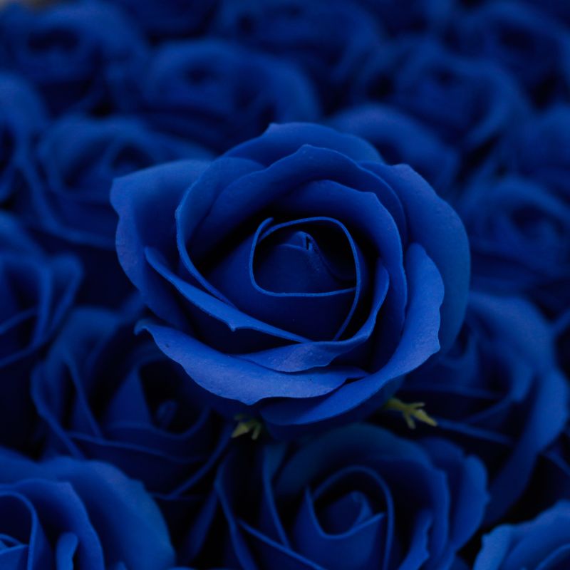 Ambachtelijke Zeep Bloem - Medium Roos - Royal Blauw
