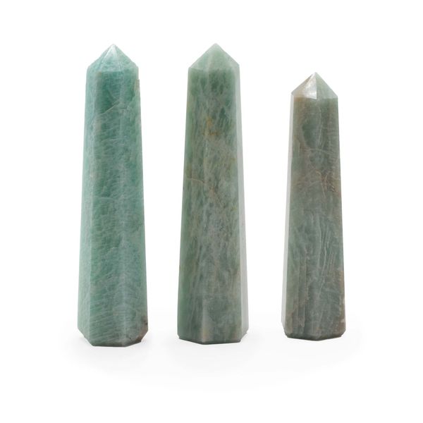 Edelsteen Zeszijdige Obelisk – Amazoniet – ca. 11 cm