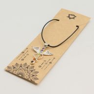 Indiase Devotie Hangers - Verzilverd (45cm Koord) - Engel Chakra