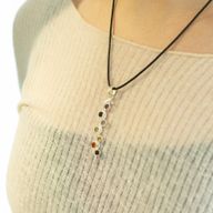 Indiase Devotie Hangers - Verzilverd (45cm Koord) - Slang Chakra