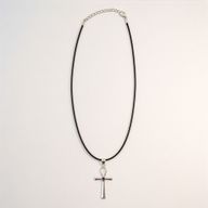 Indiase Devotie Hangers - Verzilverd (45cm Koord) - Ankh Symbool van het Eeuwige Leven