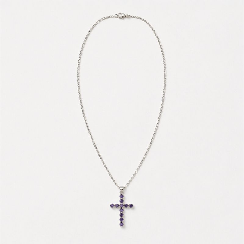 Indiase Devotie Hangers - Verzilverd (45cm Ketting) - Ioliet Kruisbeeld
