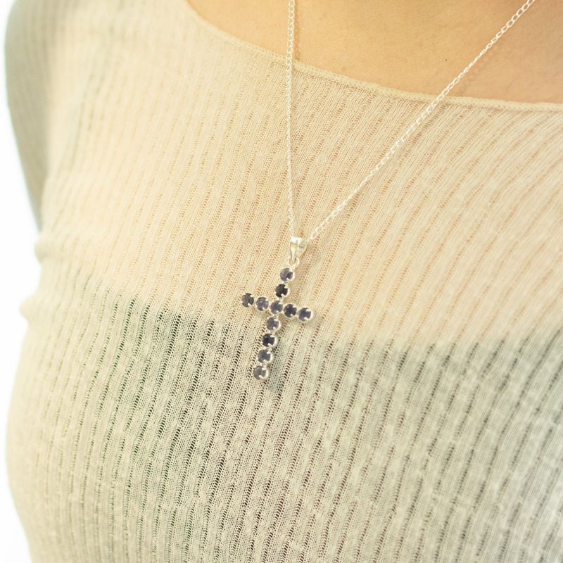 Indiase Devotie Hangers - Verzilverd (45cm Ketting) - Ioliet Kruisbeeld