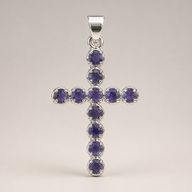 Indiase Devotie Hangers - Verzilverd (45cm Ketting) - Ioliet Kruisbeeld