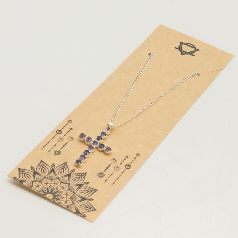 Indiase Devotie Hangers - Verzilverd (45cm Ketting) - Ioliet Kruisbeeld