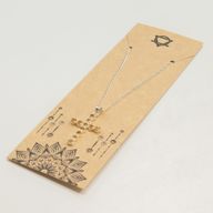 Indiase Devotie Hangers - Verzilverd (45cm Ketting) - Citrien Kruisbeeld