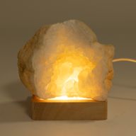 8 cm Vierkante Houten USB LED Standaard - Koel/Warm/Daglicht
