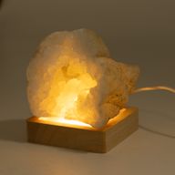 8 cm Vierkante Houten USB LED Standaard - Koel/Warm/Daglicht