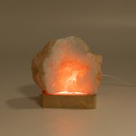 8 cm Vierkante Houten USB LED Standaard - Meerkleurig