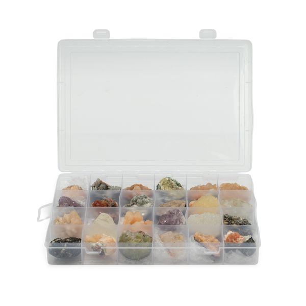 Gemengde Indiase Zeolieten in Display – 24 Stuks
