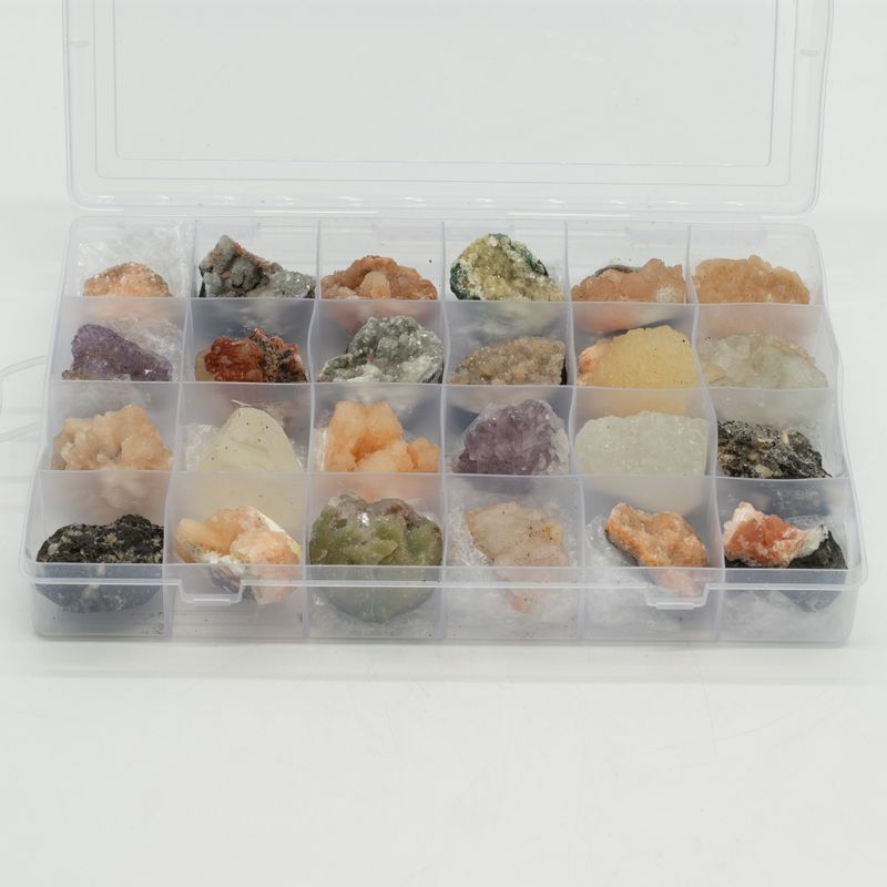 Gemengde Indiase Zeolieten in Display – 24 Stuks