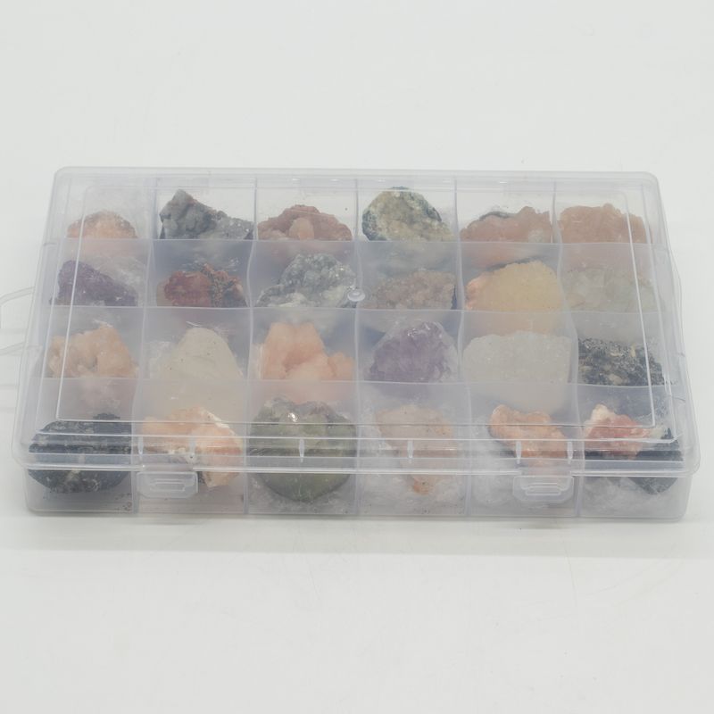 Gemengde Indiase Zeolieten in Display – 24 Stuks
