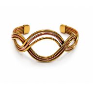 Koperen Armbanden Elementaire Golven (assorti)