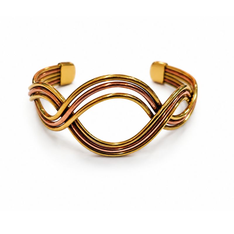 Koperen Armbanden Elementaire Golven (assorti)