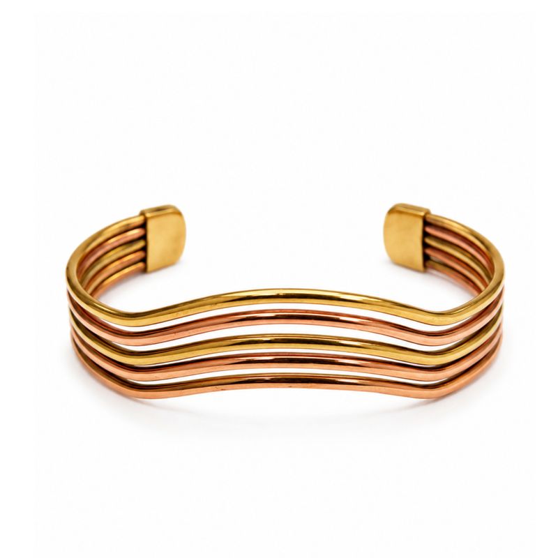 Koperen Armbanden Elementaire Golven (assorti)
