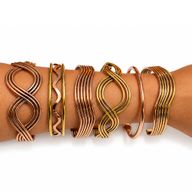 Koperen Armbanden Elementaire Golven (assorti)