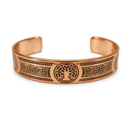 Massief Koperen Armbanden Middeleeuwse Serie Met Affirmatiegravures (assorti)