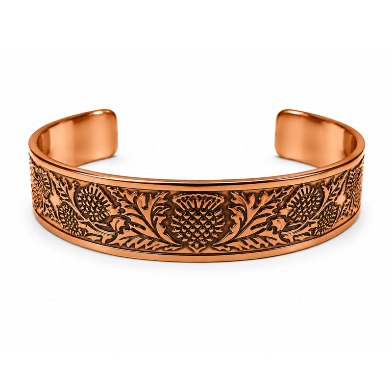 Massief Koperen Armbanden Middeleeuwse Serie Met Affirmatiegravures (assorti)