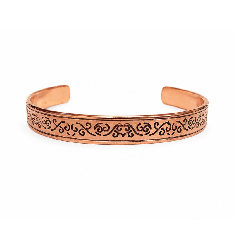 Massief Koperen Armbanden Nomad Energy Collectie Gravures (assorti)