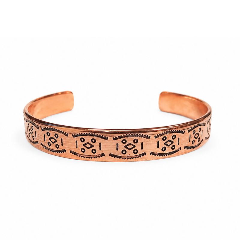 Massief Koperen Armbanden Nomad Energy Collectie Gravures (assorti)