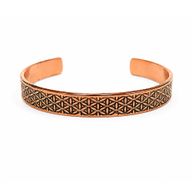 Massief Koperen Armbanden Nomad Energy Collectie Gravures (assorti)