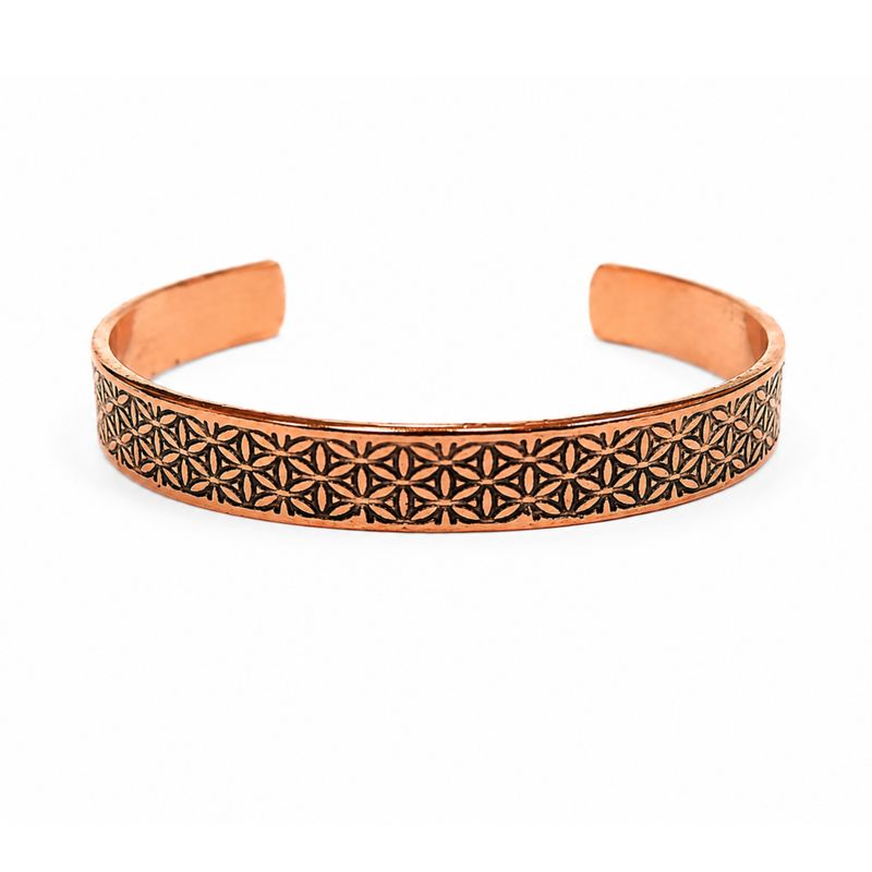 Massief Koperen Armbanden Nomad Energy Collectie Gravures (assorti)