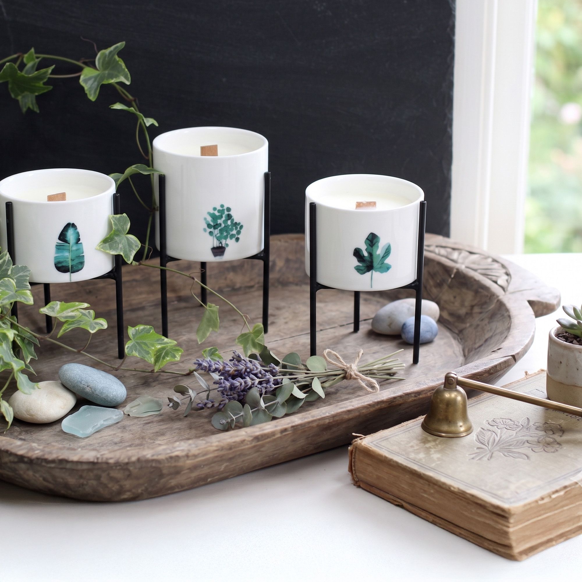 Botanische Soja Kaarsen Met Houten Lont