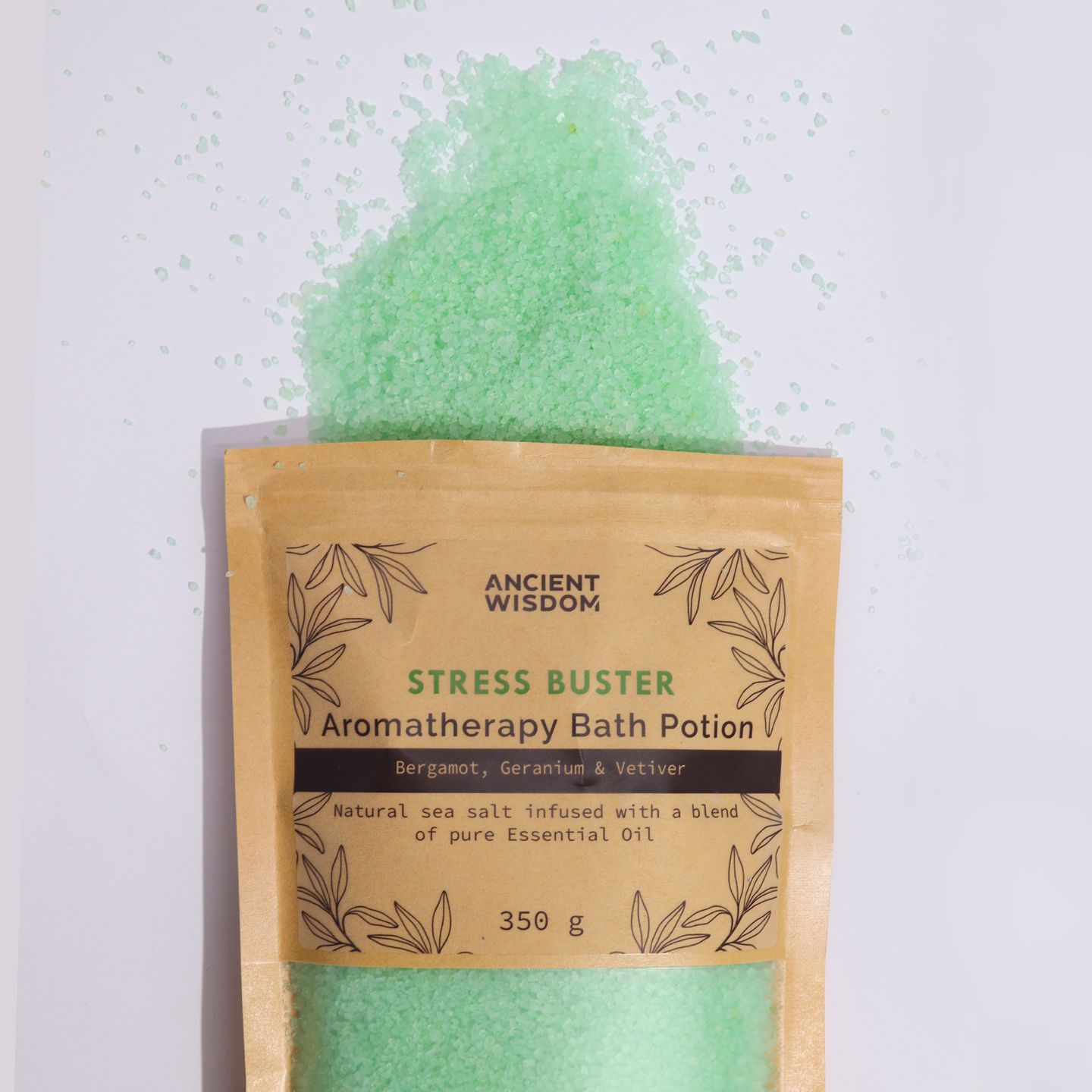Aromatherapie Badelixer in Kraftzak – 350 g