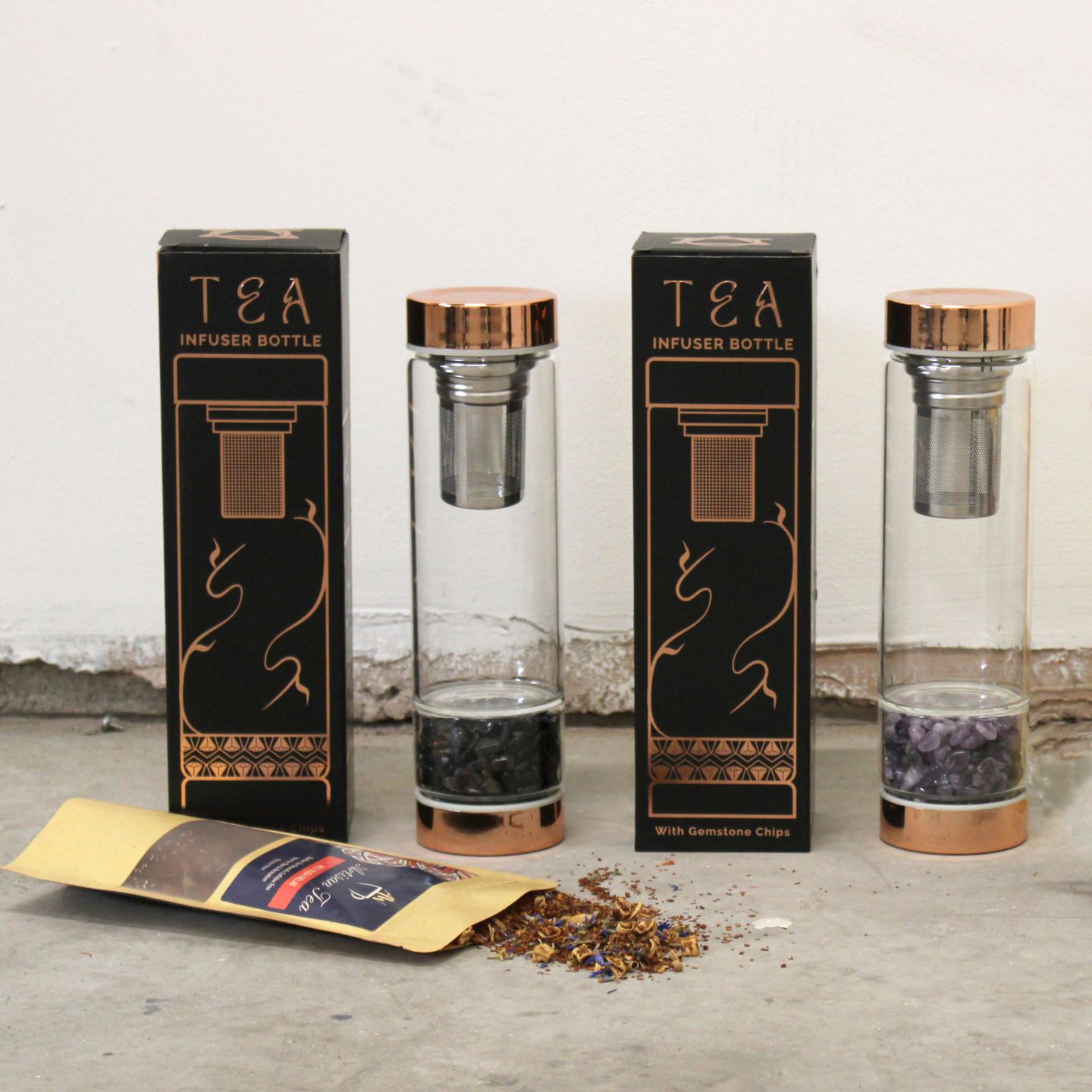 Kristallen glazen Thee-ei Fles