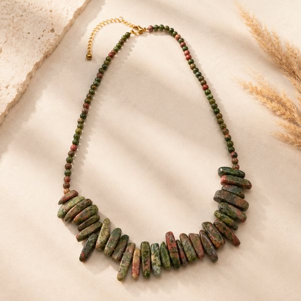 Lange Edelsteen Ketting