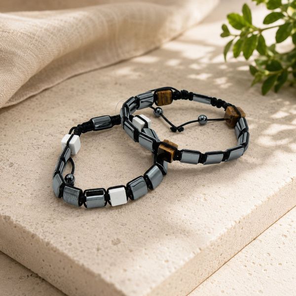 Groothandel Magnetische Hematiet Shamballa Armband