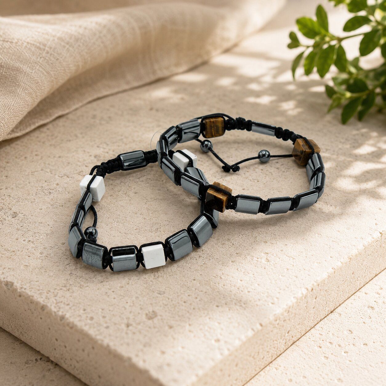 Groothandel Magnetische Hematiet Shamballa Armband