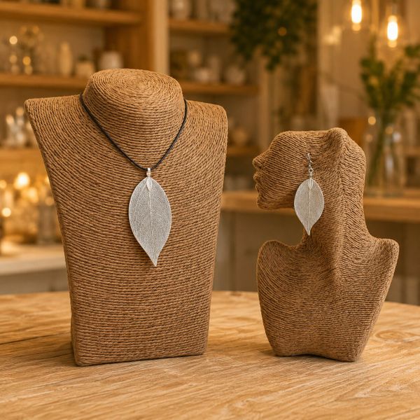 Unieke Sieraden van Echte Bladeren
