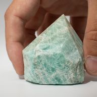 Bulk Edelsteenpunten, topgepolijst - Indiase amazoniet (ongeveer 5-6 stuks)