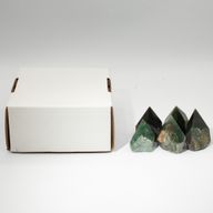 Bulk Edelstenen Top Gepolijste Punten - Groene Aventurijn (ongeveer 5-6 stuks)