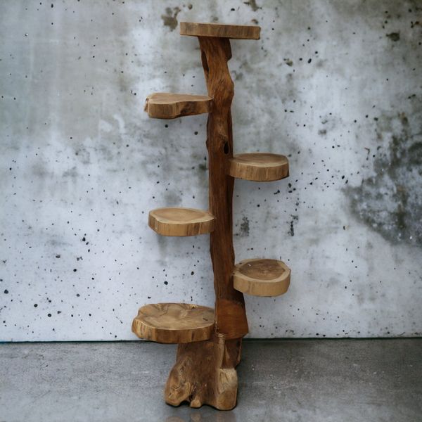 Groothandel Naturel Teakhouten Display