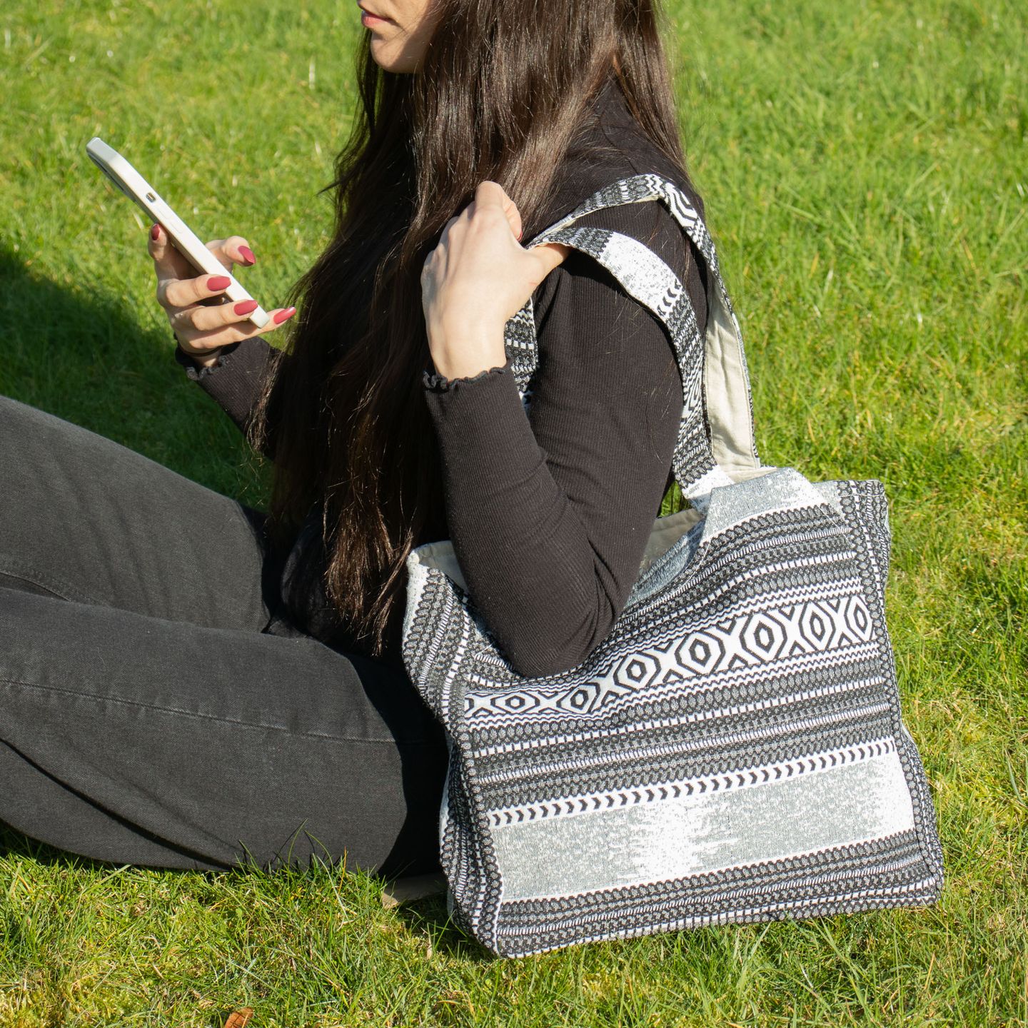 Jacquard Natureltassen – Atlas Nomad