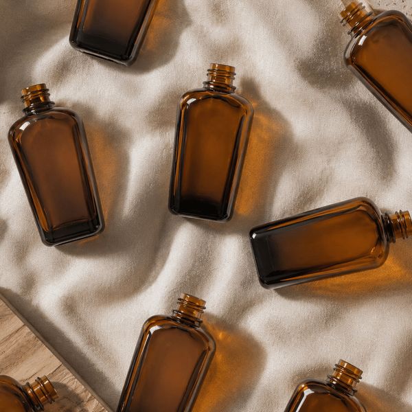 Groothandel Amber Glazen Alchemist Flessen