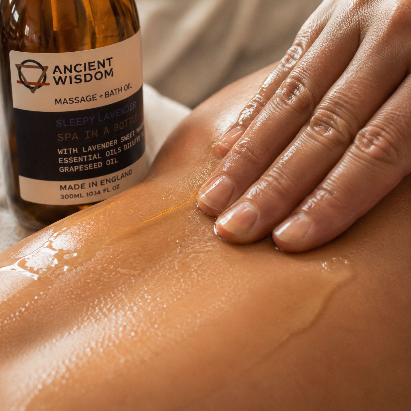 Massage- & Badoliën Met Druivenpitolie En Pure Etherische Oliën