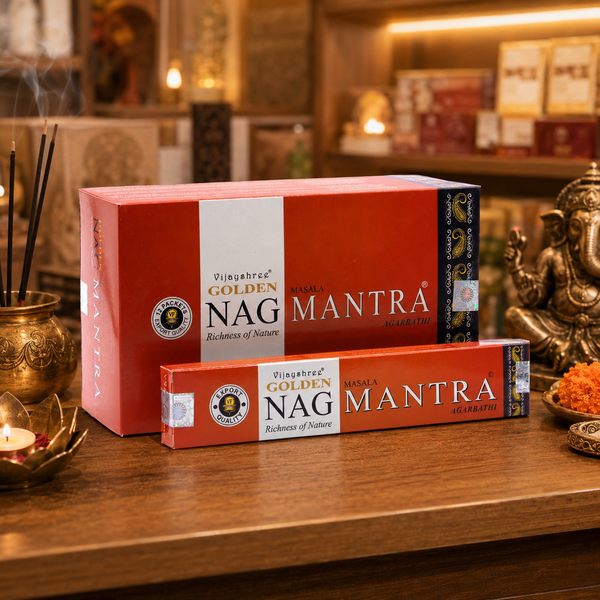 Golden Nag Wierook Stokjes en Kegels