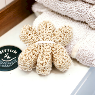 Exfolierende Sisal Spons en Scrub