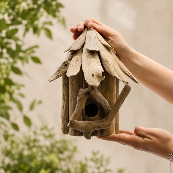 Driftwood Vogel & Bijen Huisjes