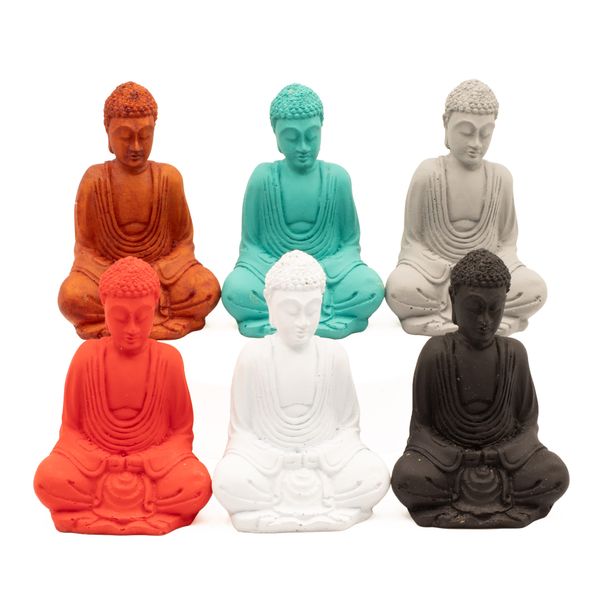 Boeddha Beeldjes - Mini - Matt - Gemengde kleuren