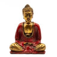 Rood & Goud Boeddha - Medium
