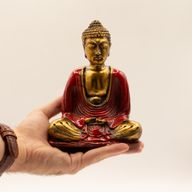 Rood & Goud Boeddha - Medium