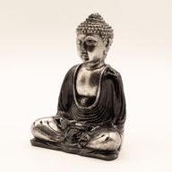 Zwart en grijs Boeddha - Medium
